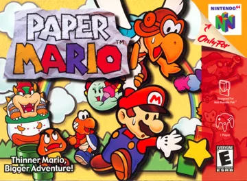 Paper Mario (USA) box cover front